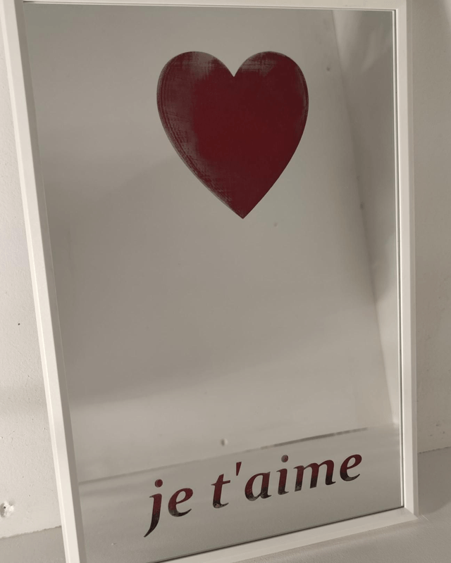 Coeur rouge je t'aime