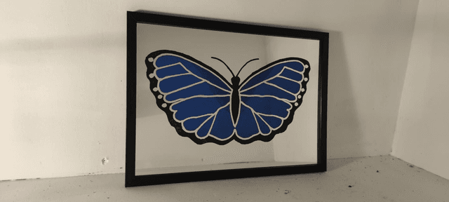 Papillon bleu